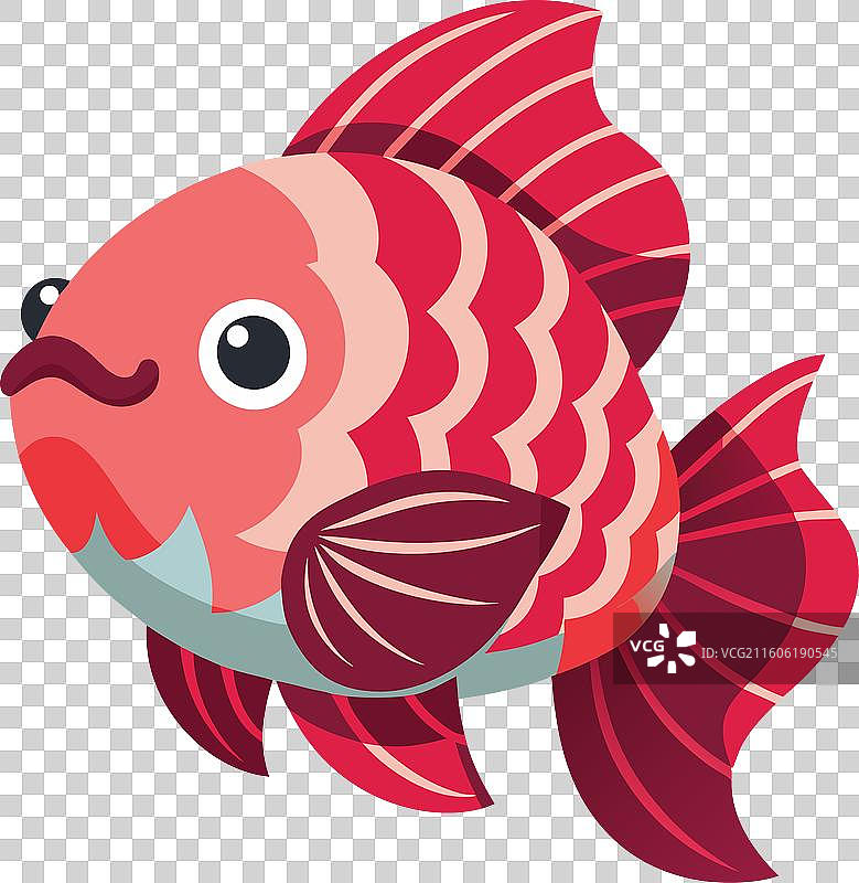 卡通鹰鳐鱼张大嘴巴图片素材