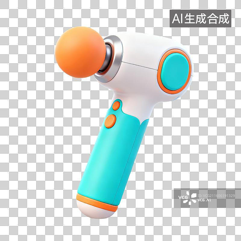 【AI数字艺术】3D拟物风格医疗器械医疗用品元素按摩仪图片素材