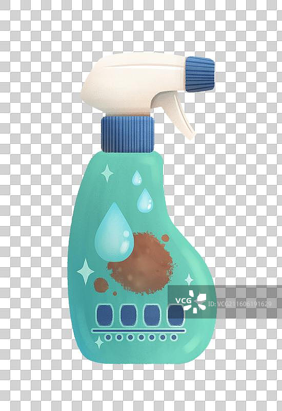 清洁喷雾瓶插画图片素材