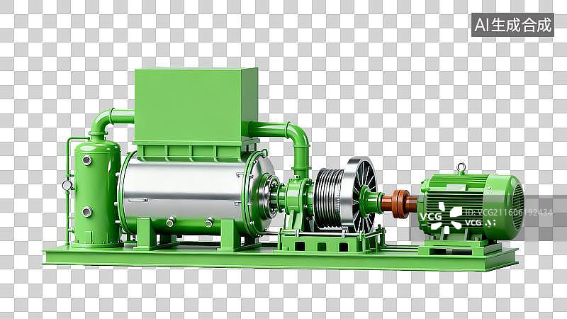 【AI数字艺术】3D立体轻拟物生物质能发电新能源环保主题插画免抠元素图片素材