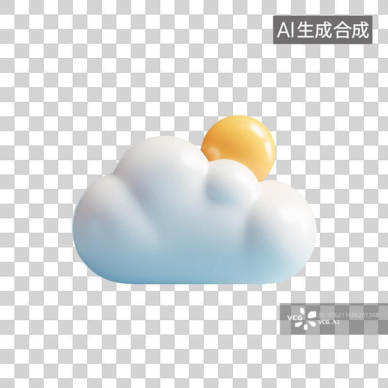【AI数字艺术】天气图标图片素材