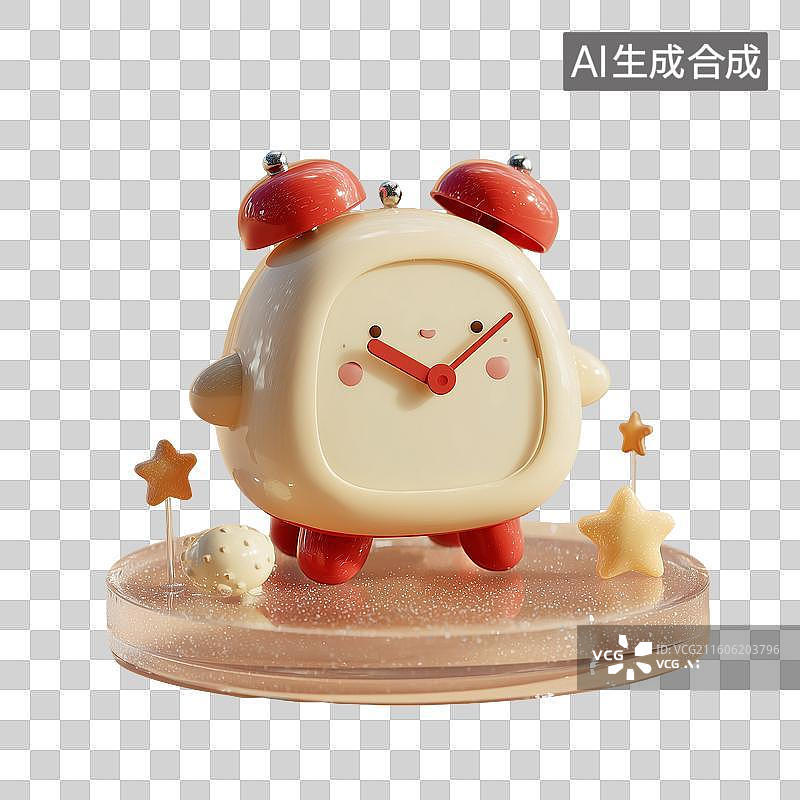 【AI数字艺术】卡通闹钟图片素材