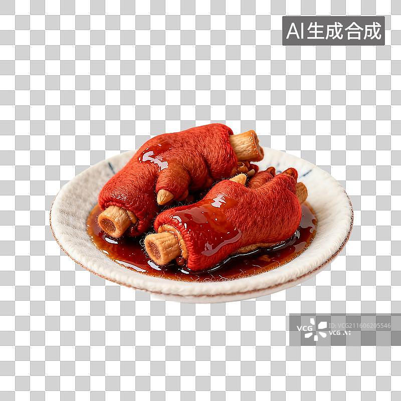 【AI数字艺术】可爱温馨毛毡风格年夜饭美食元素图片素材