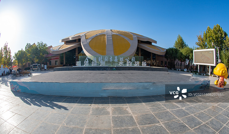 泽普金湖杨国家森林公园图片素材