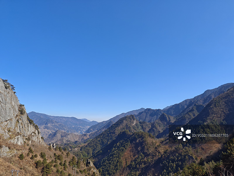 徽杭古道蓝天凹风景图片素材