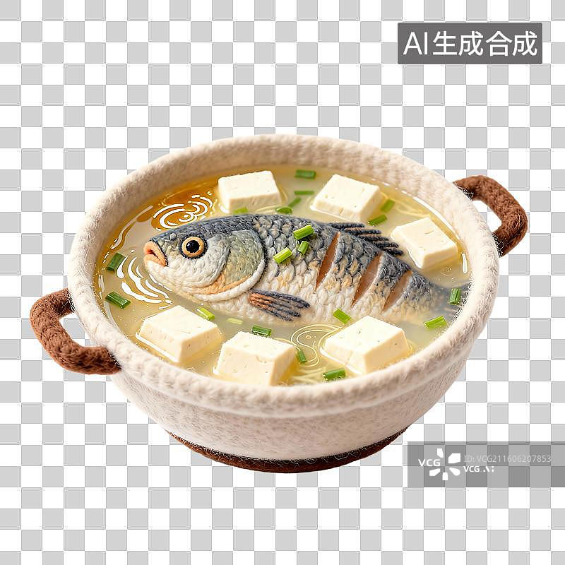 【AI数字艺术】可爱温馨毛毡风格年夜饭美食元素图片素材