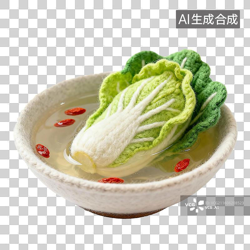 【AI数字艺术】可爱温馨毛毡风格年夜饭美食元素图片素材