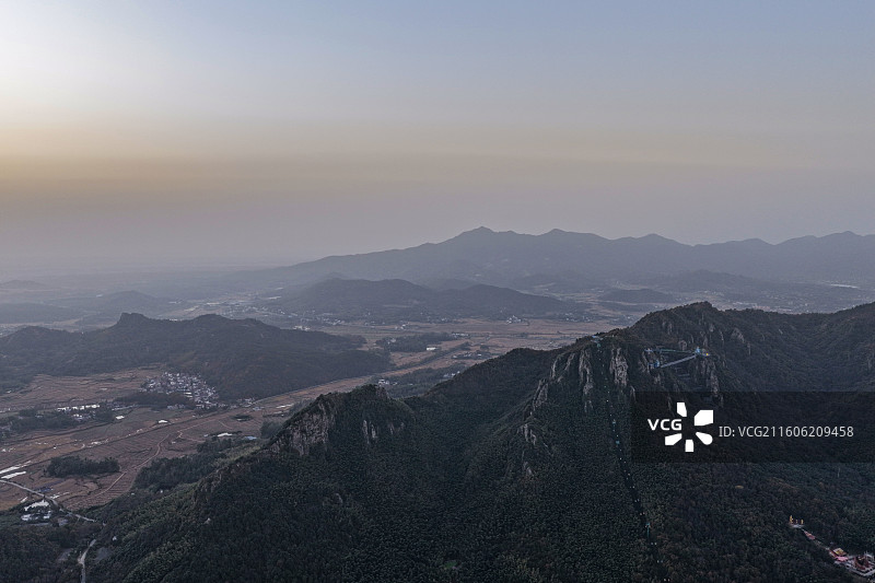 航拍安徽省芜湖市繁昌区马仁奇峰风光图片素材