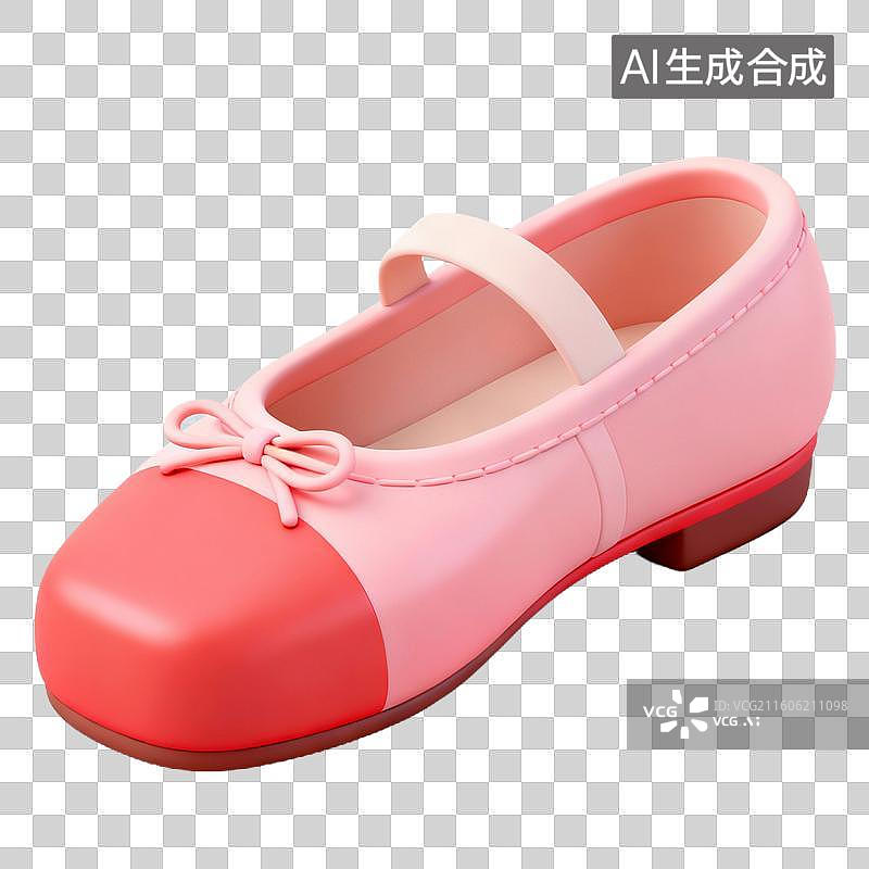 【AI数字艺术】3D拟物风格教育器具用品元素舞蹈鞋舞蹈衣服图片素材