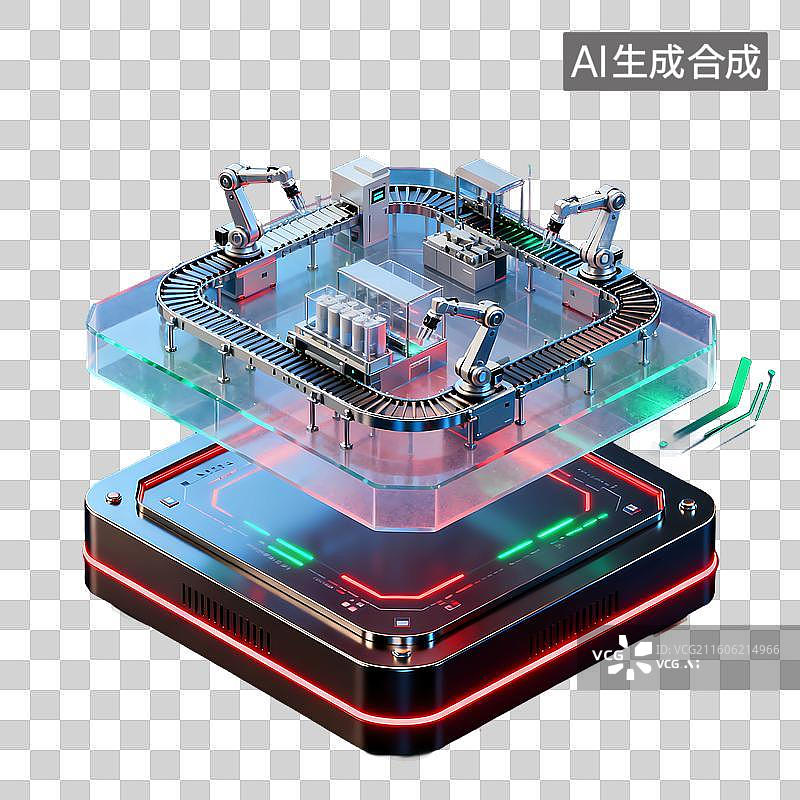 【AI数字艺术】蓝色半透明磨砂玻璃质感科技元素图片素材