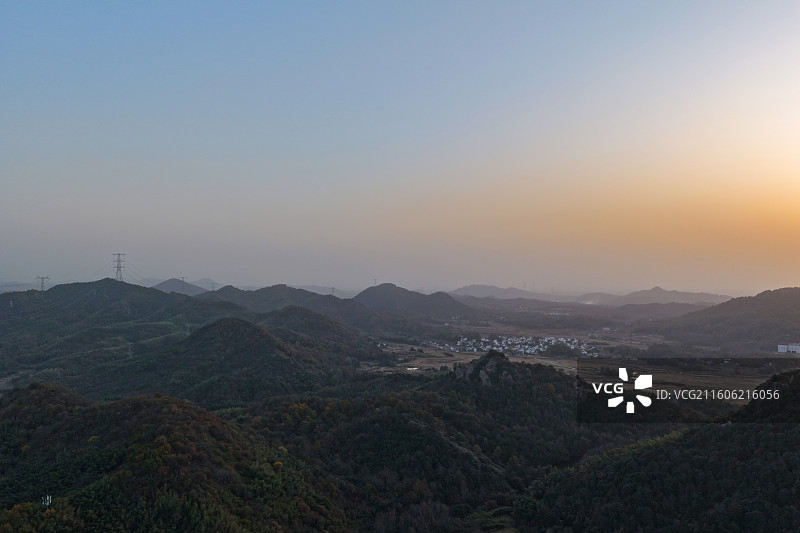 航拍安徽省芜湖市繁昌区马仁奇峰风光图片素材