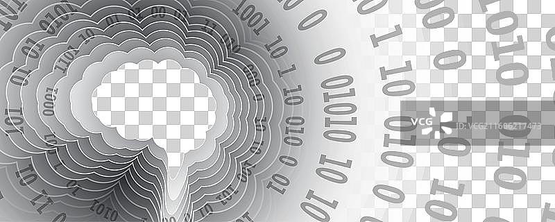 抽象人工智能云计算图片素材