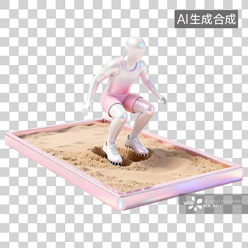 【AI数字艺术】跳远-三级跳-体育运动项目图片素材