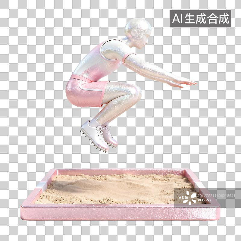 【AI数字艺术】跳远-三级跳-体育运动项目图片素材
