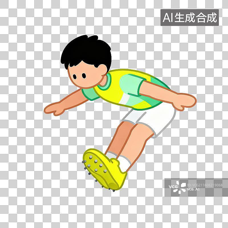 【AI数字艺术】跳远-三级跳-体育运动项目图片素材