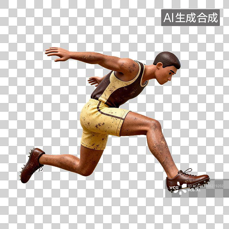 【AI数字艺术】跳远-三级跳-体育运动项目图片素材