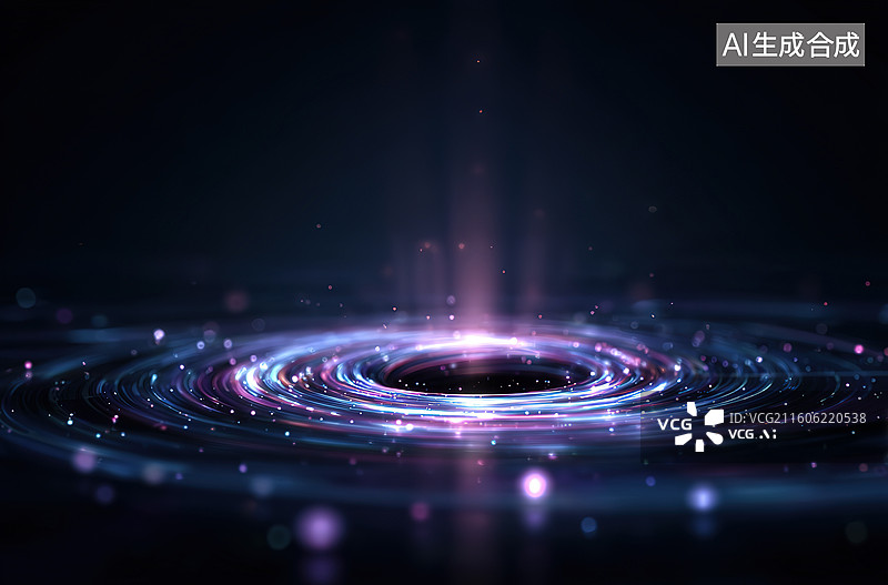 【AI数字艺术】宇宙黑洞旋涡光效图片素材