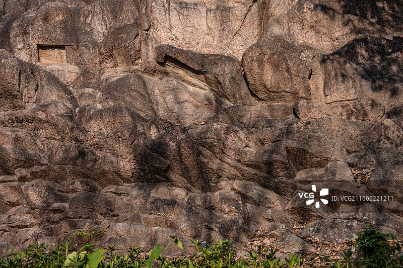 连云港旅游 孔望山 摩崖造像 全国重点文物图片素材