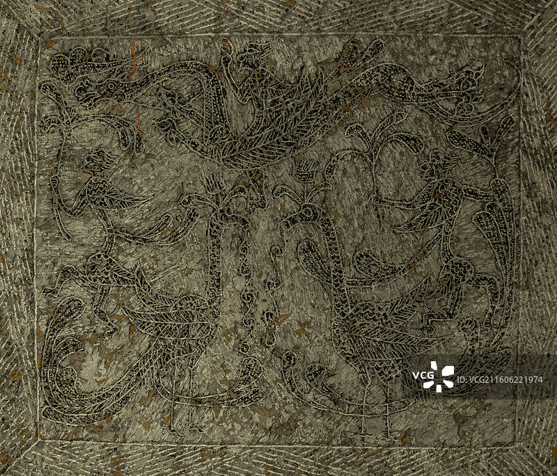 西汉宣帝至元帝时期 石椁画像石 邹城市郭里镇卧虎山M2 出土 邹城博物馆图片素材