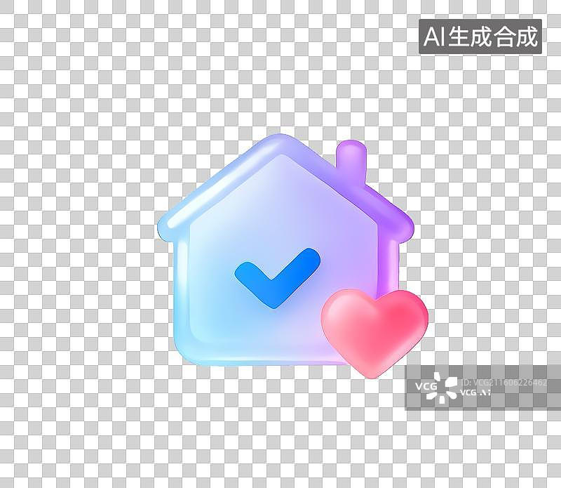 【AI数字艺术】可爱风卡通图标元素图片素材