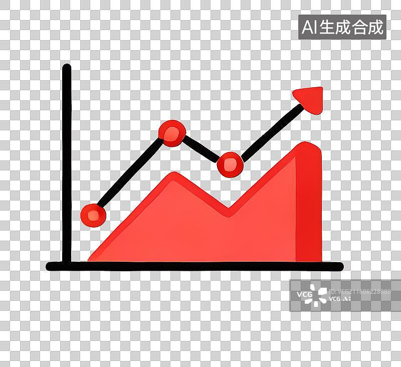 【AI数字艺术】免扣商务金融走势图元素图片素材