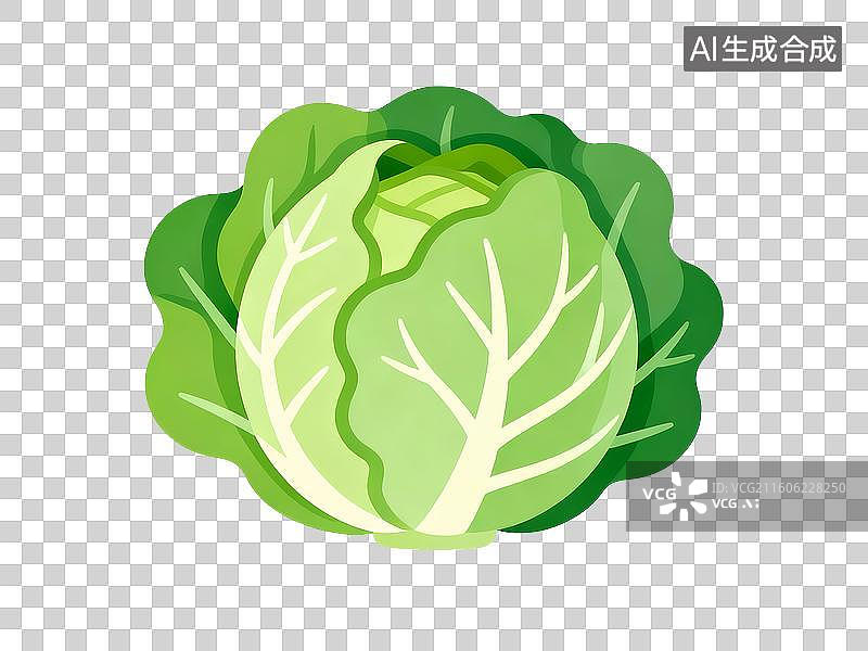 【AI数字艺术】免扣蔬菜大白菜生菜元素图片素材
