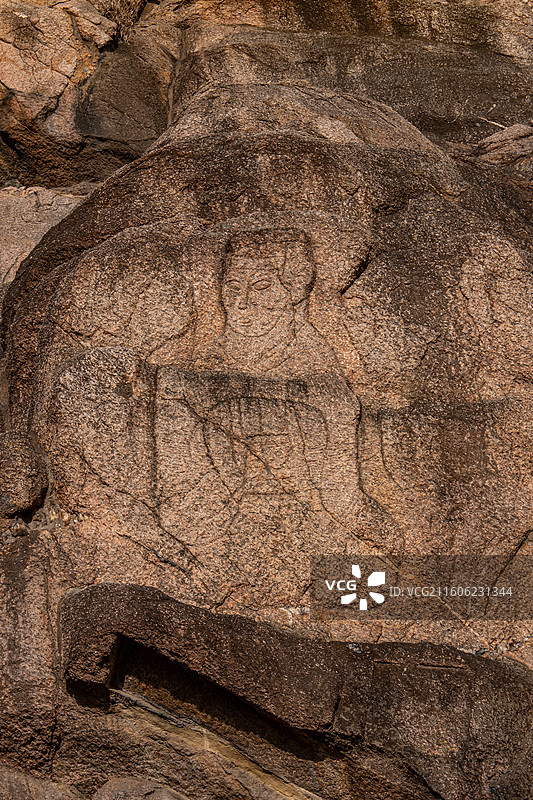 连云港旅游 孔望山 摩崖造像 全国重点文物图片素材