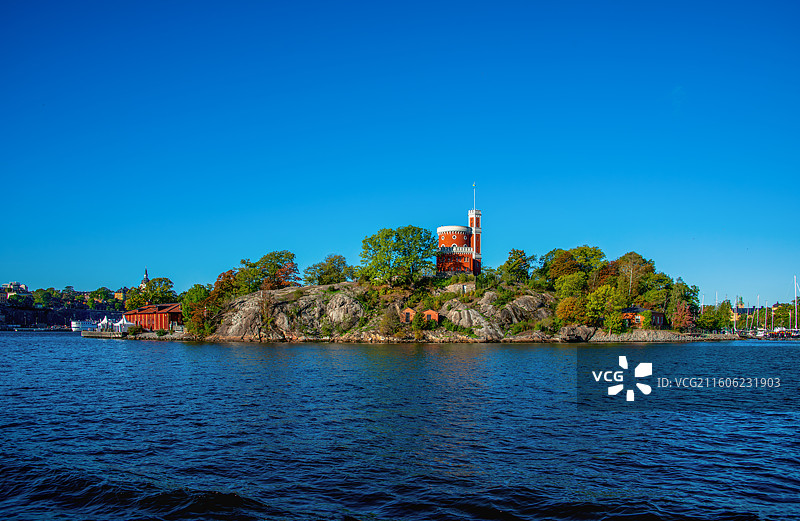 斯德哥尔摩卡斯特尔霍尔门岛风光图片素材