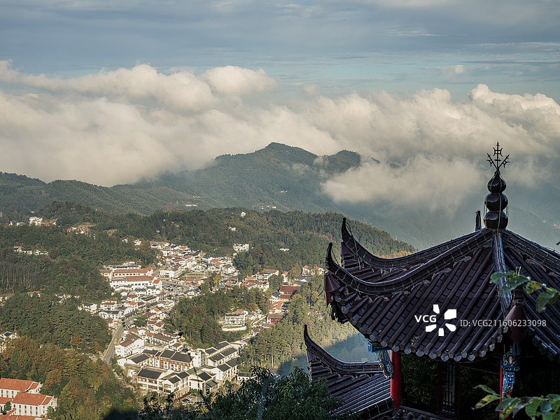 安徽池州九华山风光（可供高清大图）图片素材