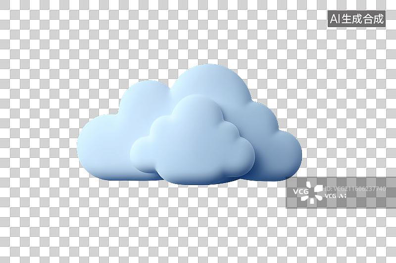 【AI数字艺术】免扣元素云团图标图片素材