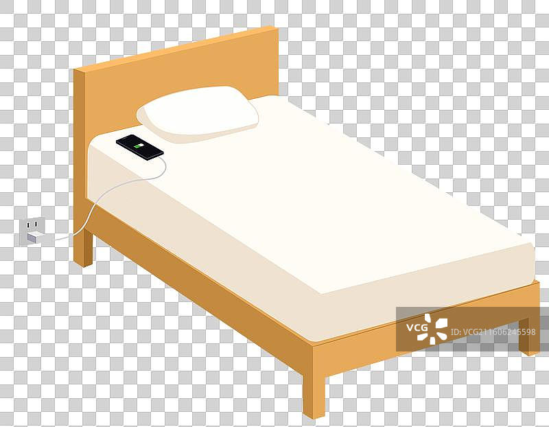 消防安全求生隐患床头床前充电器手机引发火灾隐情室内场景插画图片素材