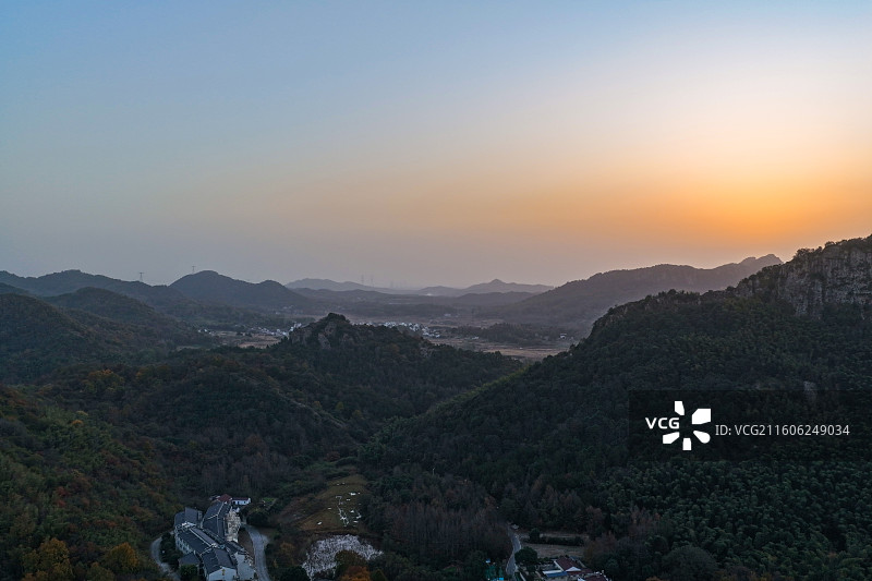 航拍安徽省芜湖市繁昌区马仁奇峰风光图片素材