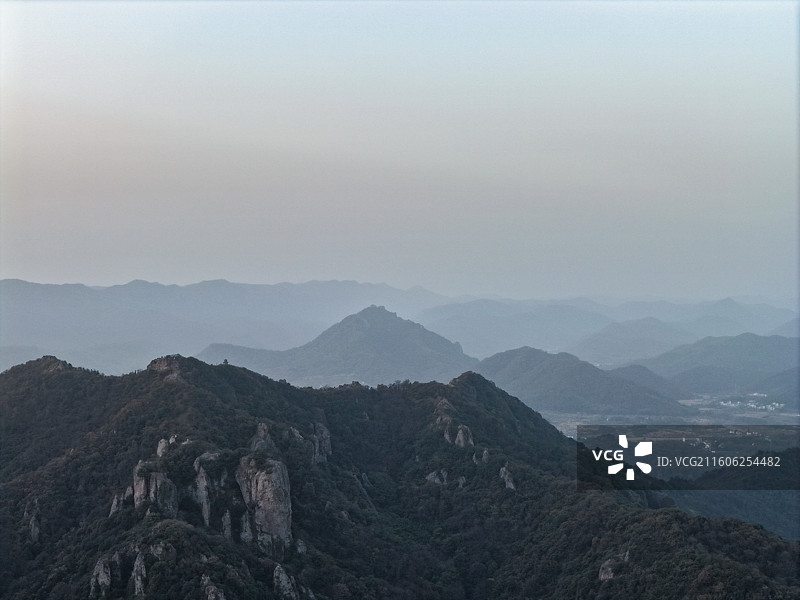 航拍安徽省芜湖市繁昌区马仁奇峰风光图片素材