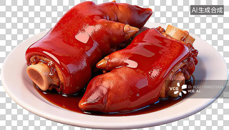 【AI数字艺术】红烧猪蹄色泽诱人图片素材