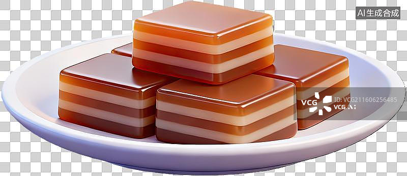 【AI数字艺术】多层夹心糖果摆盘图片素材