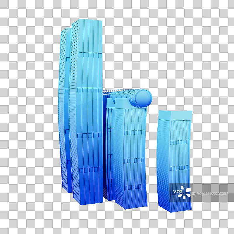 3D立体重庆地标建筑重庆来福士广场图片素材