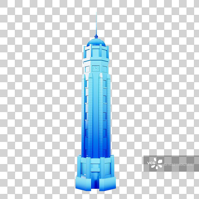 3D立体重庆地标建筑重庆解放碑图片素材