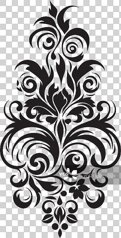 富有艺术感的黑色装饰性图标，经典永恒图片素材