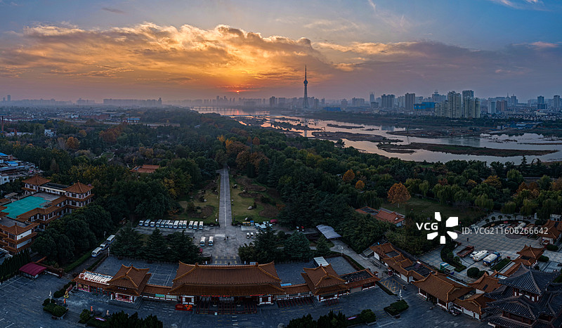 航拍河南省洛阳市风光图片素材