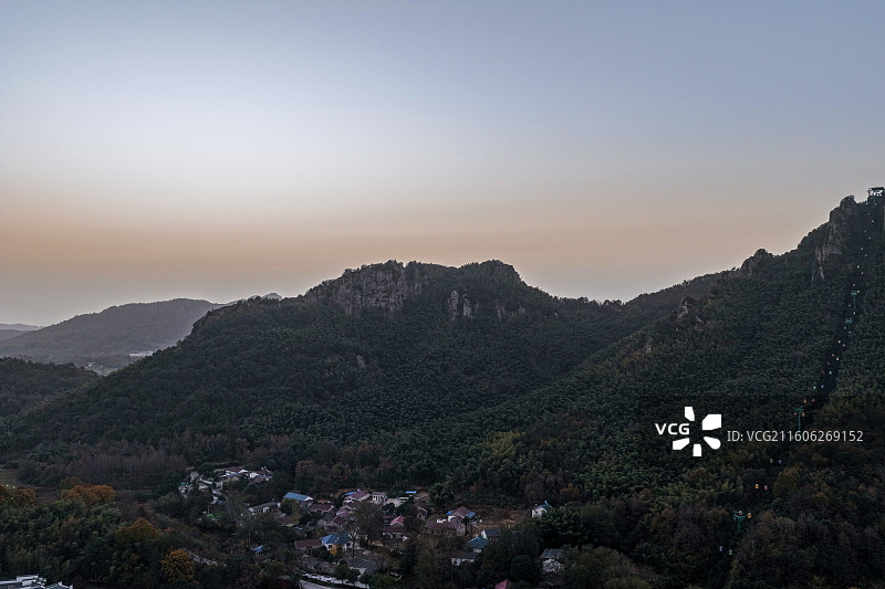 航拍安徽省芜湖市繁昌区马仁奇峰风光图片素材