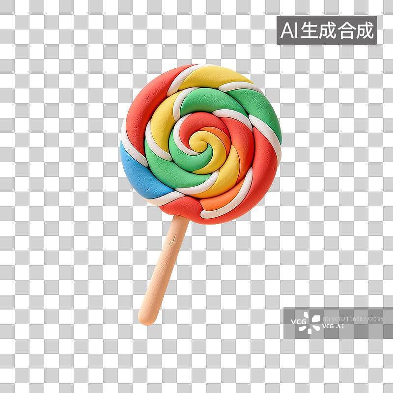 【AI数字艺术】3D渲染，粘土风，糖果，喜糖，甜食，零食，万圣节，免抠元素图片素材