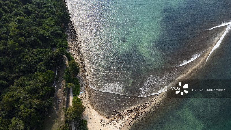 U形海滩图片素材