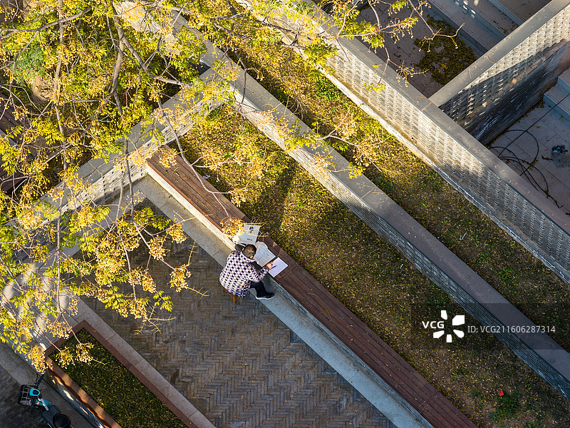 河南省、周口市、川汇区、滨河南路、冬天、清晨、南寨、历史街区、历史建筑、修缮、维修、施工图片素材