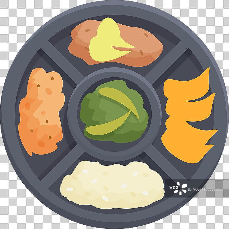 缅甸版节日卡通图标寺庙图片素材