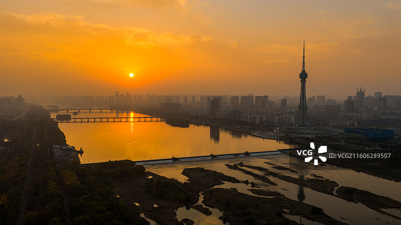 航拍河南省洛阳市风光图片素材