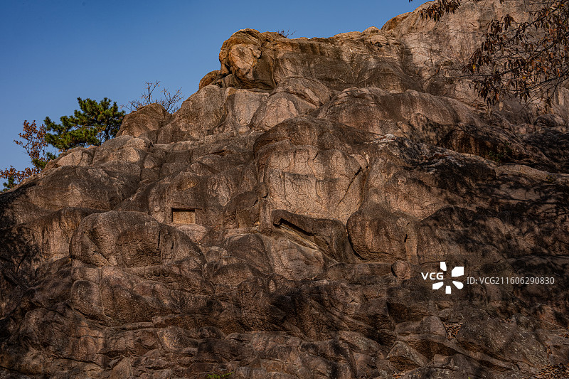 连云港旅游 孔望山 摩崖造像 全国重点文物图片素材