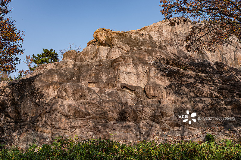 连云港旅游 孔望山 摩崖造像 全国重点文物图片素材