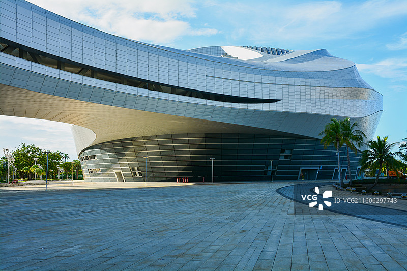 海南海花岛电影城（汽车广告背景图）图片素材