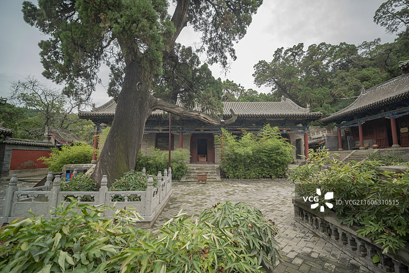 交城卦山天宁寺西殿图片素材