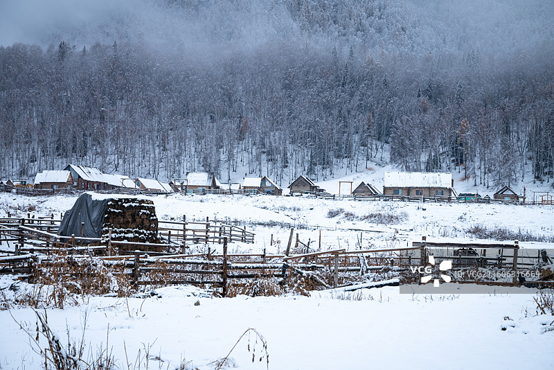 阿勒泰冬季图片素材